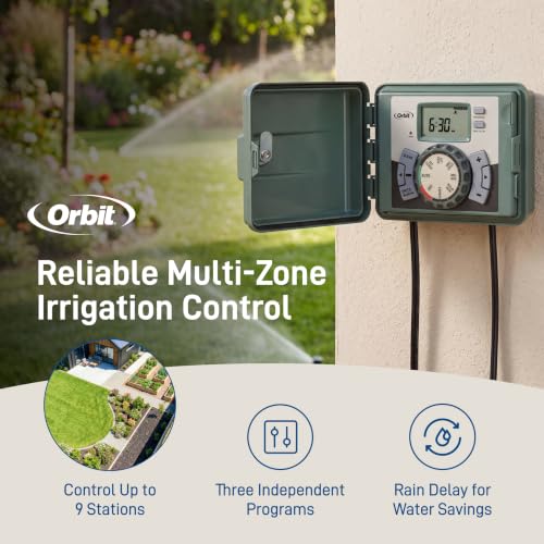 57899 9-Station Outdoor Swing Panel Sprinkler System Timer - view 5