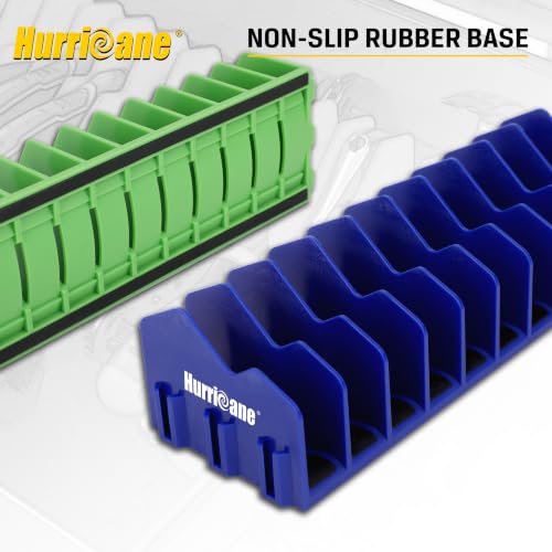 Pliers Organizer Rack with Non-Slip Rubber Base, Extendable Design, Blue and Green, 2 Pack - view 4