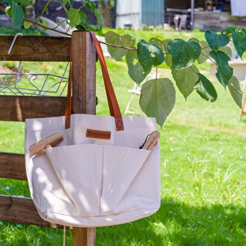 Garden Tool Bag, Canvas Garden Tote With Pockets for Gardening - view 6