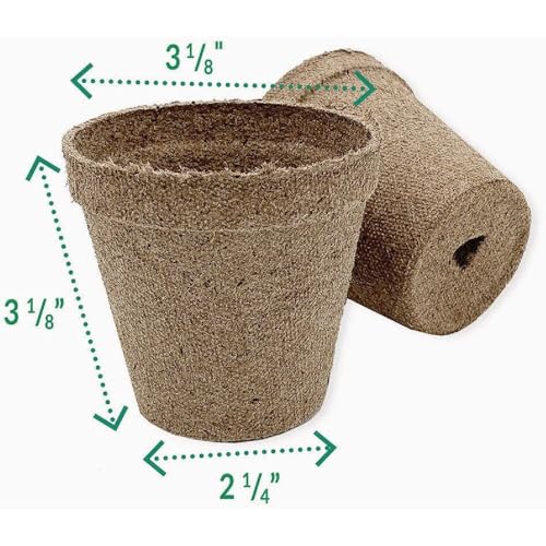 Biodegradable Peat Pots for Seedlings, 3 Inch, 22 Pack - view 2
