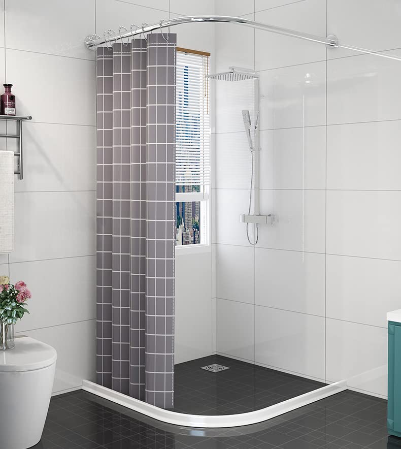 3" High Collapsible Shower Threshold Water Dam 39in Shower Water Splash Guard Shower Barrier Water Stopper To Keep Water In Shower Dry And Wet Bathroom - view 6