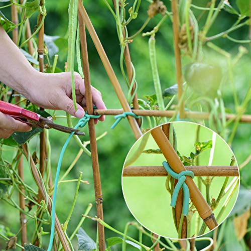 Soft Plant Tie, Garden Wire Tie for Plants Heavy Duty Reusable Plant Twist Ties for Gardening Home Office (Green, 32.8 feet) - view 6