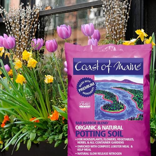 Organic & Natural Bar Harbor Blend Potting Soil - Organic Soil w/Perlite for Enhanced Drainage & Aeration - for Flowers, Herbs & Veggies, Floral Baskets & Container Gardening (2CF) - view 3