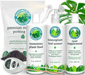 Ultimate Monstera Plant Care Bundle - Monstera Soil for Nutrient-Dense Plants, Leaf Armor Spray for Rejuvenating Leaves, Root Supplement for Healthy Roots, and Plant Food for Optimal Growth