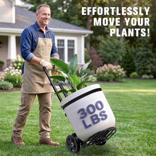 Plant Dolly Cart, 300LBS Foldable Heavy Duty Plant Caddy with Wheels - view 2
