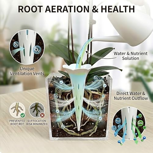 3-in-1 Deep Root Watering Spikes,Plant Aerator & Fertilizer Funnel(10 Pack) - view 2
