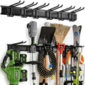48 Inch Garage Tool Organizer, Wall Mount 3 Racks 6 Hooks Storage