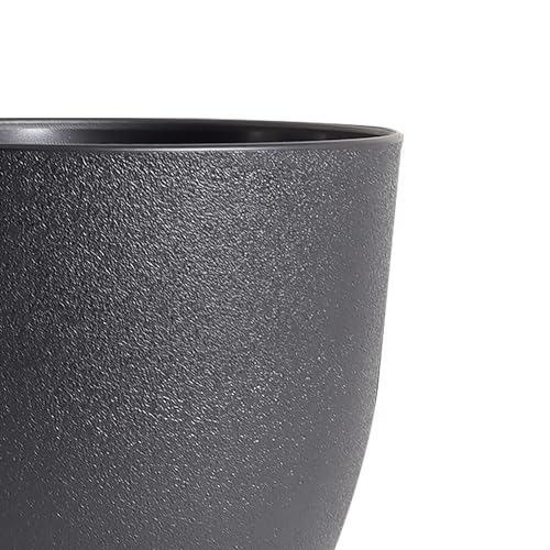 10/9/8 inch Plant Pots for Indoor Plants, 3 Pack Black Flower Pots - view 5