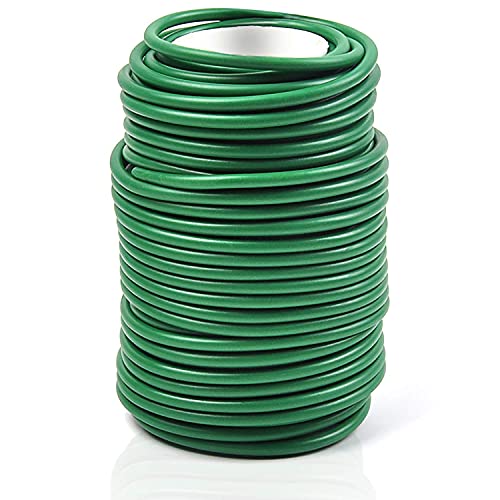 Soft Plant Ties for Support - 65.6' Reusable Waterproof Plant Wire, 3.5mm Garden Twist, for Indoor & Outdoor Plants and Home Organizing（1pc/Green）
