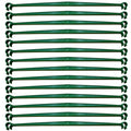 100Pcs Plant Stake Arms for Tomato Cage,11.8" Garden Stake Connectors with 2 Adjustable Buckles,Expandable Trellis Connectors Attach 11mm Diameter Plant Stakes for Climbing Plants Vegetables