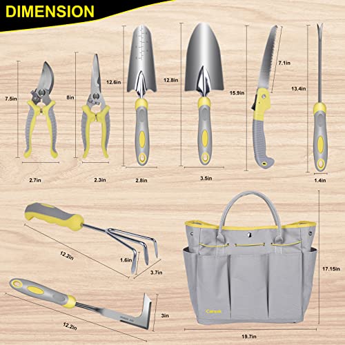 10Pcs Heavy Duty Stainless Steel Garden Hand Tools Set for Planting - view 2