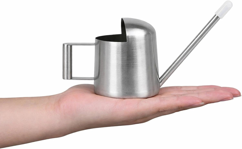 Mini Watering Can for Succulents & Bonsai Tiny Stainless Steel Indoor Plant Watering Can with Long Spout for Small Desk Plants, 11oz/300ml - view 3