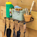 Gardening Hand Tools Organizer, Wall Mount Storage Shelf for Garden Scissors, Hand Pruners, Plant Shears, Tree Cutter, Gardening Shears, and Garden Supplies, Holds 40 lbs