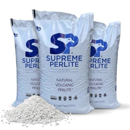 Supreme Medium Horticultural Soil Amendment, 4 Cu Ft Bag, 3-Pack