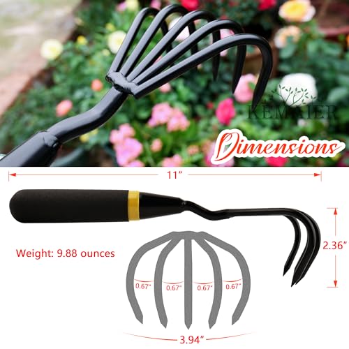 5-Piece Garden Tool Set, Heavy-Duty Stainless Steel Premium Tools - view 4