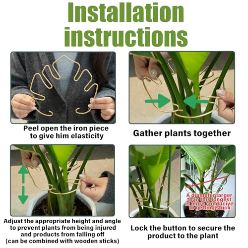 5PCS Metal Plant Stem Support-Monstera Stabilizer Grapple Holder - view 2
