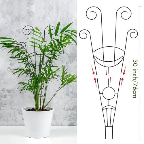 4PCS 30" Trellis for Climbing Plants Outdoor,Rustproof Metal Support - view 2