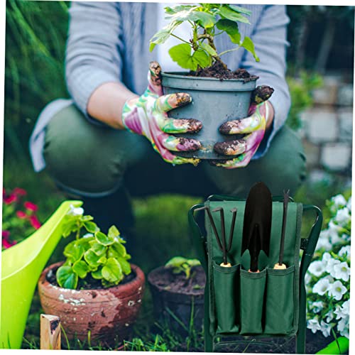 Green Oxford Garden Tool Pouch, Sturdy Seat Side Bag - view 2