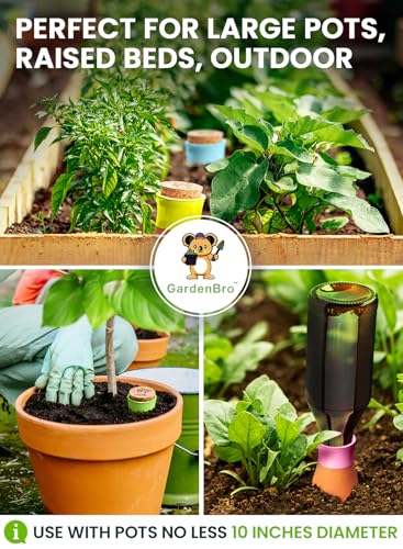 4 Pcs Ollas Terracotta Watering Pots Large - 14 Oz Self Watering Planter Insert Olla Watering System For 1-week Easy To Refill - Clay Plant Watering Globes For Outdoor & Indoor Plants [4 PCS, Bright] - view 6
