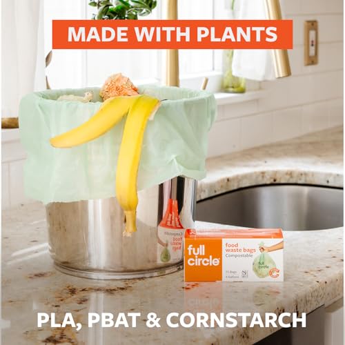 Compostable Bags for Food Waste – 4-Gallon Size, 100ct, 4 Boxes of 25 – Plant-Based, Tear and Leak-Resistant Compost Bags - view 3