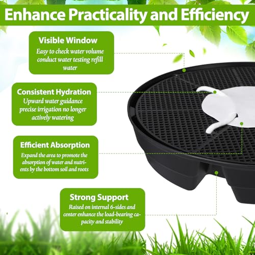 6 Pack Self-watering for Indoor Plants, Pot Bases for Fabric Planters - view 3