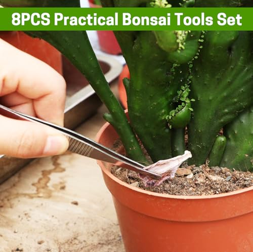 Bonsai Set 8 Pcs, Bonsai Tools Kit, Garden Tools Set - view 6