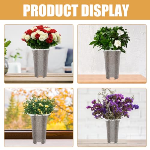 8pcs White PP Orchid Pots Reusable Nursery Plant Containers - view 6