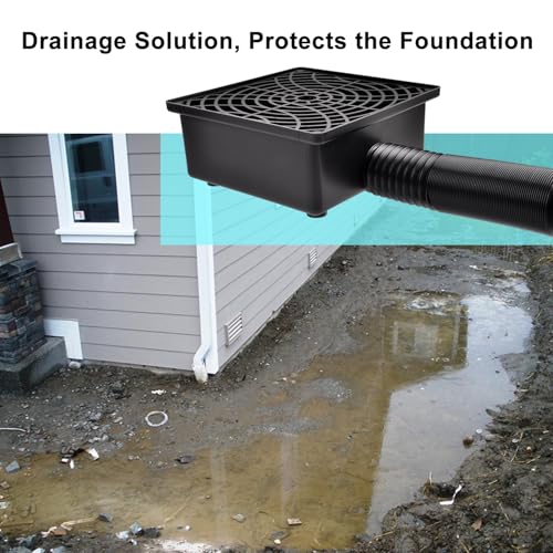 Downspout Catch Basin Gutter Extension with 3"OD Flexible Pipe - view 4