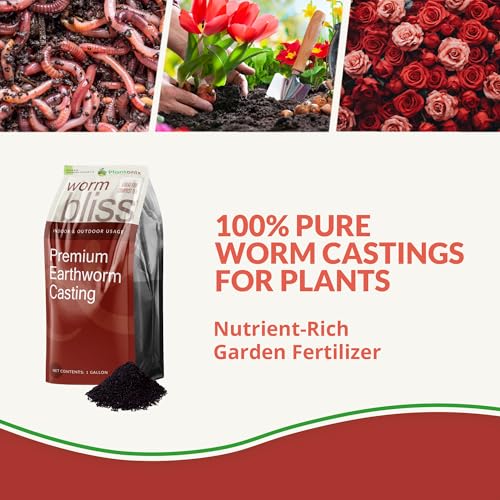 Worm Bliss (4 Qts) - Organic Worm Castings for Plants - OMRI-Listed Earthworm Castings Worm Fertilizer - Worm Castings Organic Fertilizer for Plants, Potting Soil, Garden Soil, & Seed Starter Soil - view 2