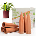 Ceramic Plant Waterer Set of 6 Pack Terracotta Self Watering Spikes,Wine Bottle Plant Watering Devices for Vacation (6Pack)