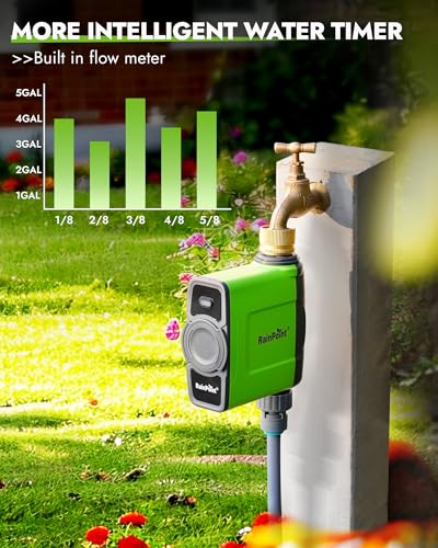 WiFi Water Timer for Garden Hose, Brass Inlet WiFi Sprinkler Controller, Smart Hose Timer Valve with Ethernet Gateway, Rain Delay for Garden/Lawn (Support WiFi & Ethernet Connection) - view 6