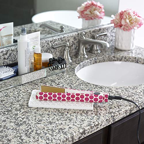 Heat Resistant Hot Mat for Hot Hair Styling Tools (White) - view 6