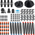 Irrigation System Kit, 226Ft Garden Watering System Automatic Drip Irrigation System, Plant Watering Devices with Distribution Hose, Plant Drip Feeders for Indoor, Greenhouse, Flower Bed, Patio