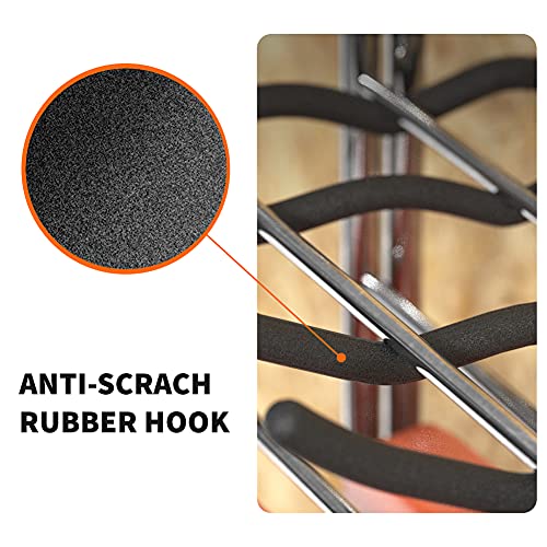 Garage Tool Organizer Hooks, 4-Pack Heavy-Duty 12" Steel Wave Hooks - view 5