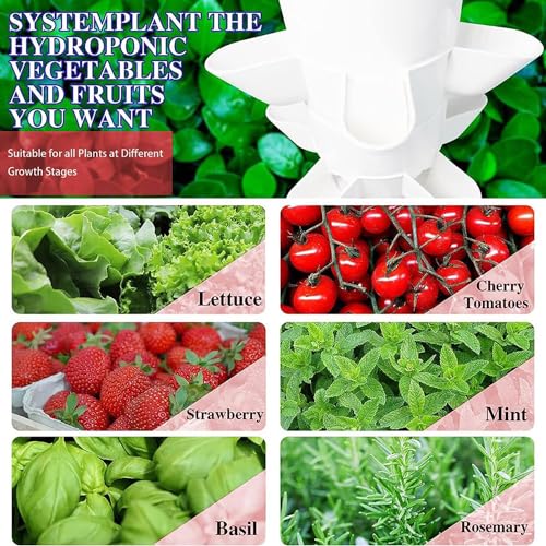 Indoor Hydroponic Growing Kit - Aeroponic Tower for Herbs, Fruits & Vegetables - Complete with Timer, Net Pots & Easy Setup for Home Gardening - view 5