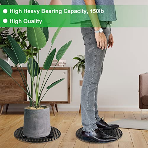 12 Pieces 12 Inch Plant Riser for Pots Indoor, Heavy Duty Plant Stands, Plant Level Pot Elevator for Indoor Outdoor Garden Flower, Patio & Deck Floor Protector - view 4