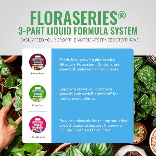 FloraSeries Hydroponic Nutrient Fertilizer System Trial Pack with FloraMicro, FloraBloom and FloraGro, 1 qt. - view 4