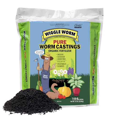 100% Pure Organic Worm Casting Fertilizer, 4.5lb