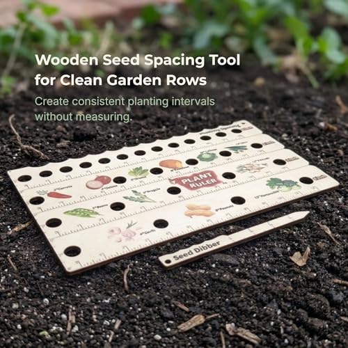 Seed Spacing Ruler for Square Foot Gardening and Raised Beds Planting Guide - view 2