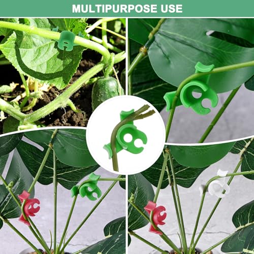 60-Pack Plant Bender, 1.4x1 Inch 90 Degree Adjustable Plant Training Clips Plant Stem Low Stress Plant Branch Trainer Clips for Plant Gardening/Flowers/Climbing Plants[Green] - view 6
