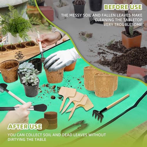 Premium Bonsai Kit,Complete Bonsai Starter Kit with Wooden Gift Box,repotting mat, Burlap Pots & Gardening Tools, DIY Bonsai Plant Set for Adults & Beginners (Seeds Excluded)Birthday Thanksgiving gift - view 4