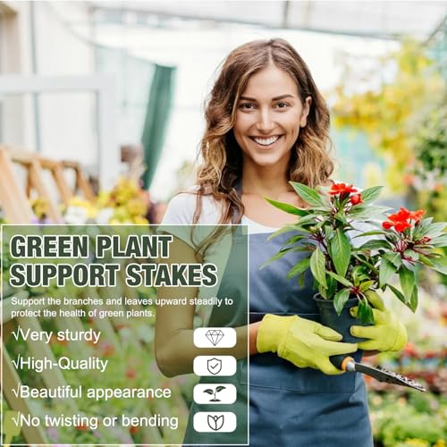 10 Pack Stackable Plant Support Stakes, Stackable Monstera Plant Support Stakes for Indoor Outdoor Plants, Stem Holder Structures Frame, Plant Sticks for Vine Training Stem Stabilization - view 4