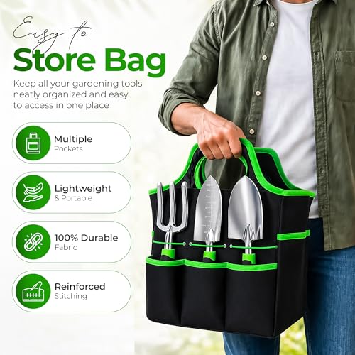 Gardening Tools Set, 8 PCS Heavy Duty - Gardening Gifts for Women & Men - view 4