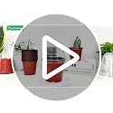 Plant Nursery Pots with Humidity Domes, 25 Sets 4 Inch Soft Nursery Pots Quality Ones (25 Red Pots + 25 Clear Lids), Seeds Starter Pots Small Planter Containers - view 7