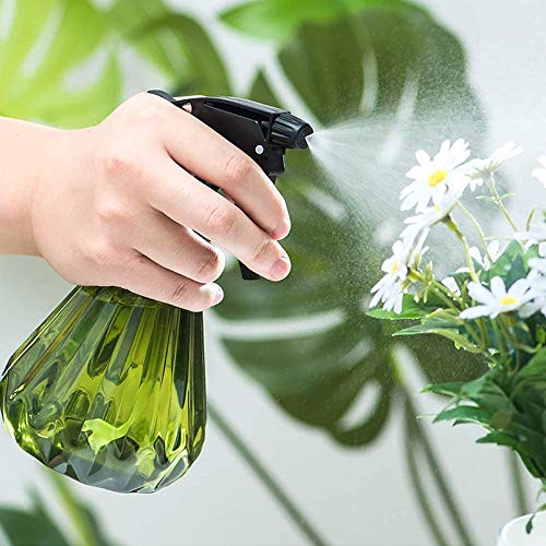 Watering Can for Indoor Plants, Plant Mister Spray Bottle with Detachable Nozzle for Plants,Succulents, Garden Flowers Mist Small Modern Translucent Sprayer Bottle for Bonsai Plants (Green) - view 2