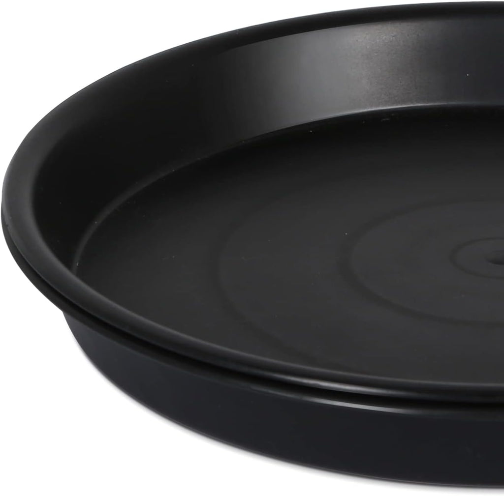 6Pack 8,10,12Inch Plastic Drip Trays Plant Saucers for Indoors Outdoor Plant, Thick Heavy Durable Sturdy Flower Pot Trays for Pots Planter, Black… - view 3