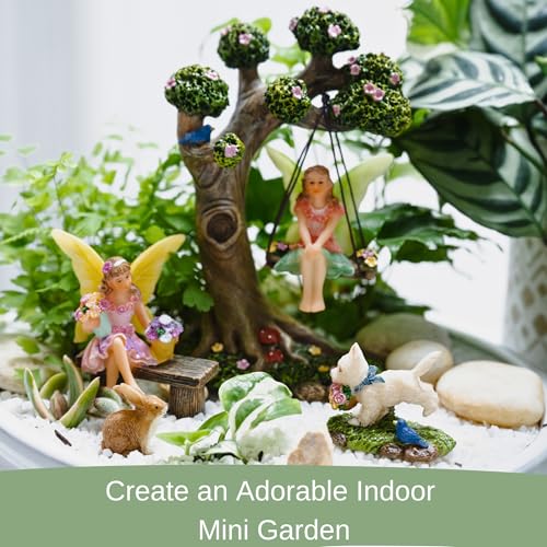Fairies for Fairy Garden - 4 Piece Set with Tree Swing - view 6