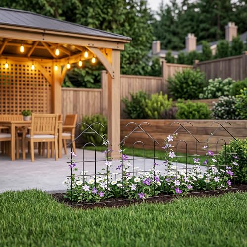 4 Pack 24" Metal Garden Trellis for Climbing Plants Outdoor - view 6