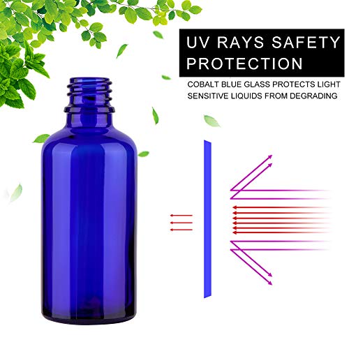 2oz Glass Spray Bottles For Essential Oils, Blue, 3 Pack - view 6