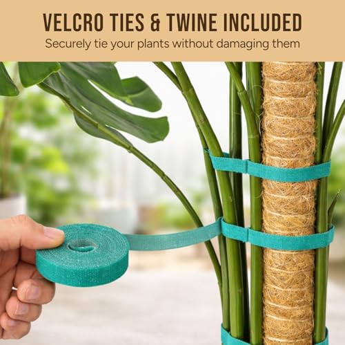 29" Moss Pole Monstera Plant Support, Indoor Plant Stakes - view 3